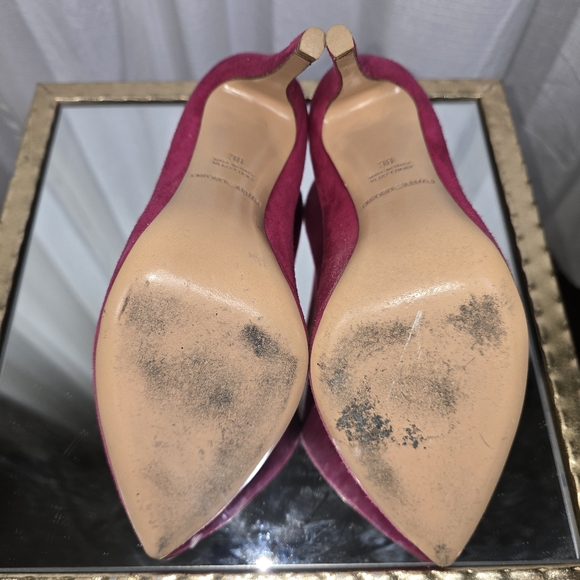 Emporio Armani Fuchsia Suede Stilettos - Picture 9 of 13